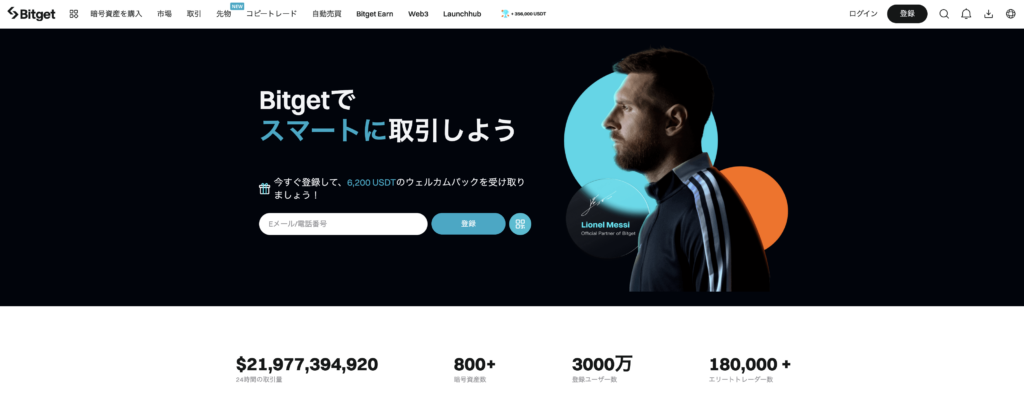 海外取引所Bitgetの公式サイト