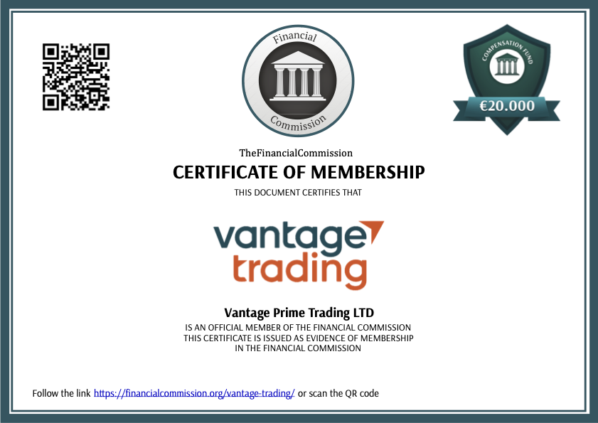 VantageTradingのThe Financial Commission加盟証